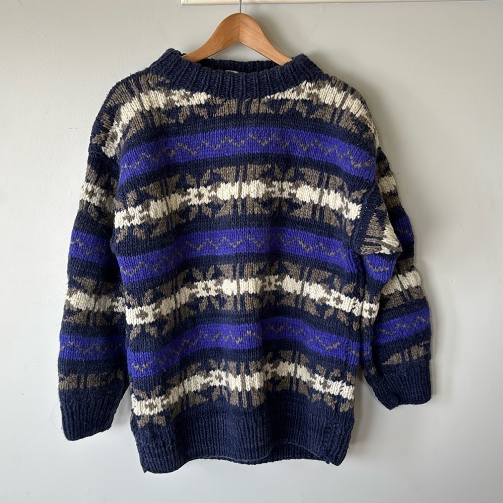 Handmade Nordic Knit Fisherman Sweater